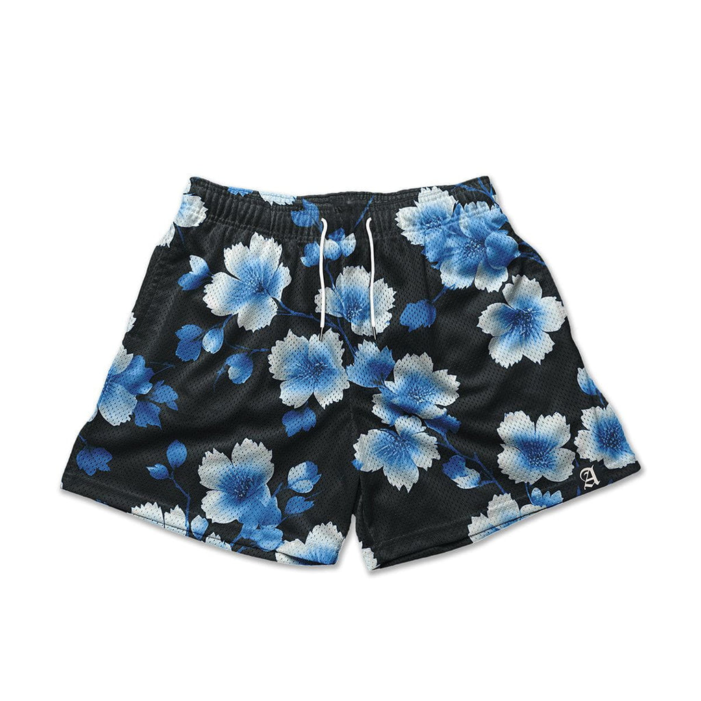 Next TIE WAIST SHORTS - Shorts - navy blue floral/blue - Zalando.de