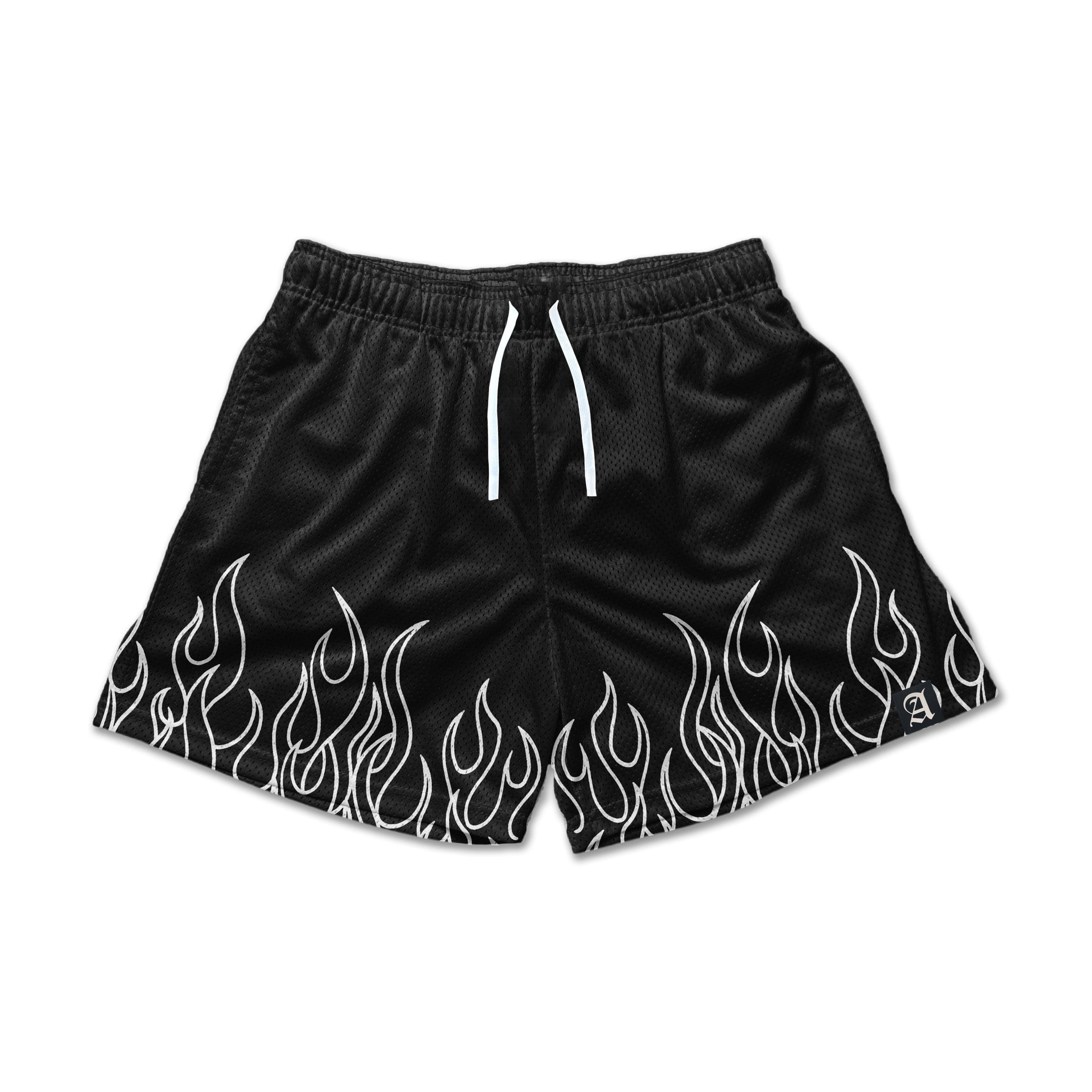 Flame Shorts - Black