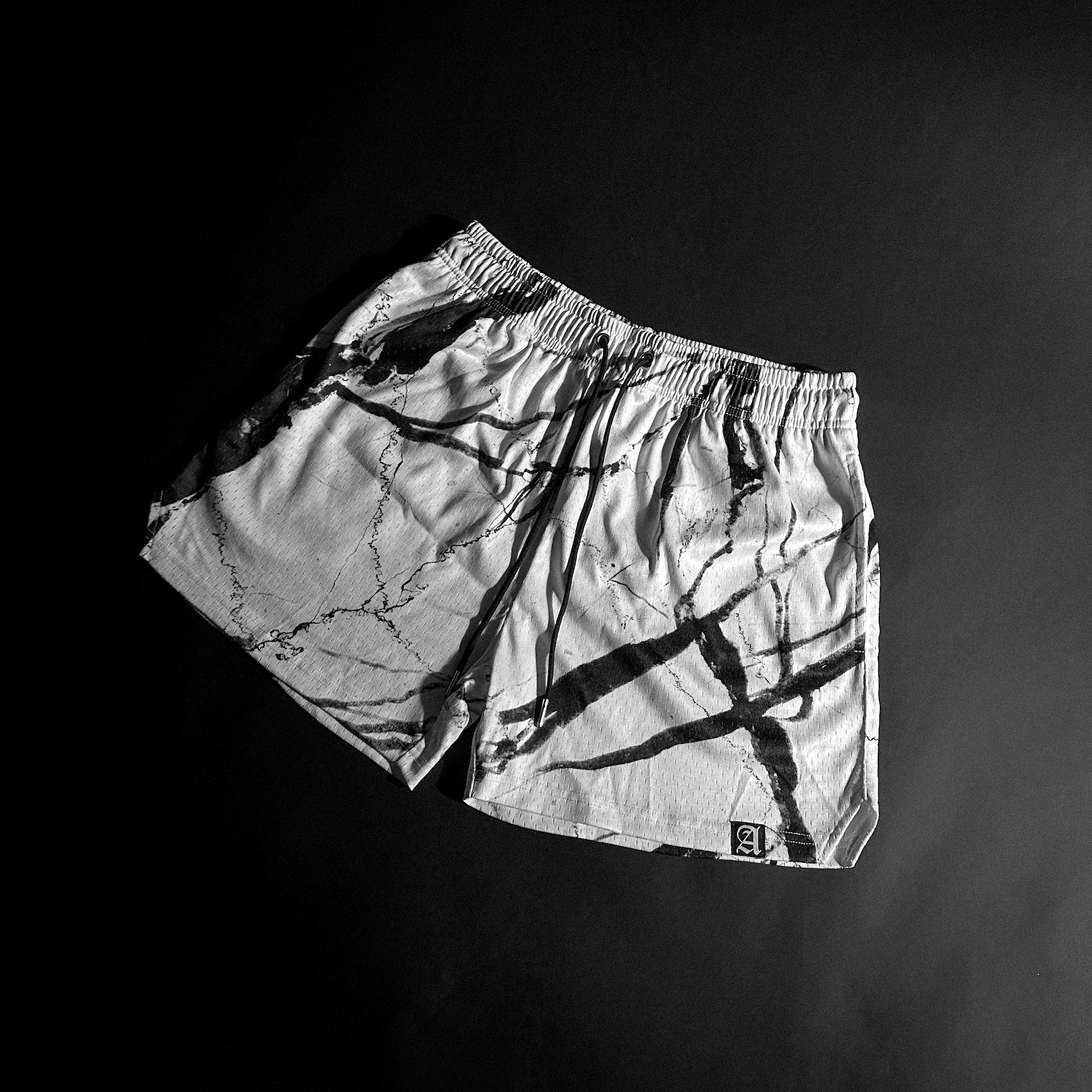 Marble Shorts  - White